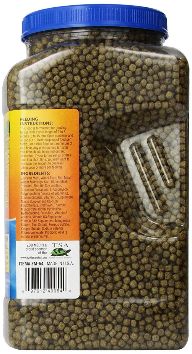 Zoo Med Aquatic Turtle Food Growth Formula 1.53 kg (54 oz) | Scientifically Formulated for Young Turtles - view 2