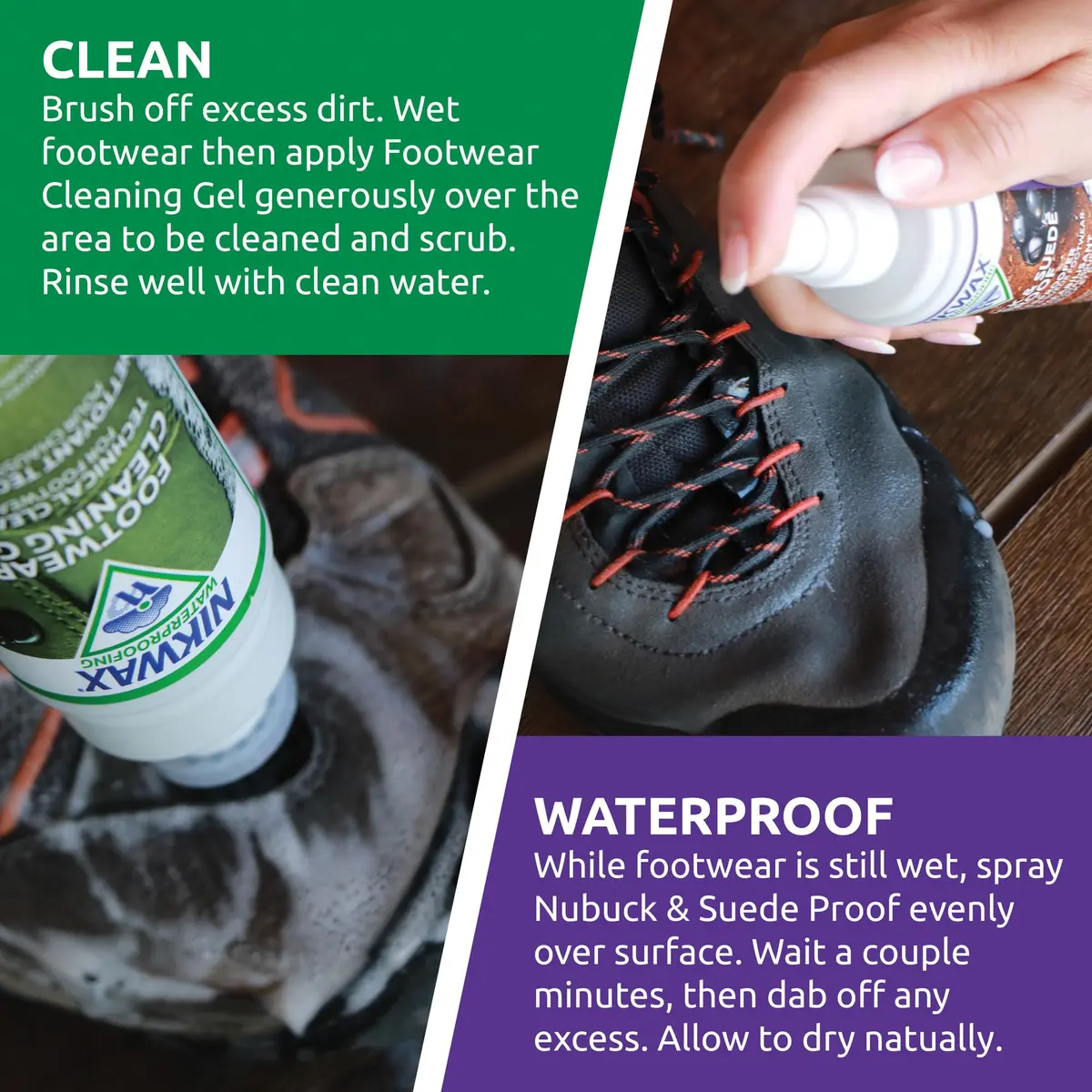 Nikwax Nubuck & Suede Proof Spray-On Waterproofing 125ml | Breathable Water Repellent for Nubuck & Suede Shoes - view 4