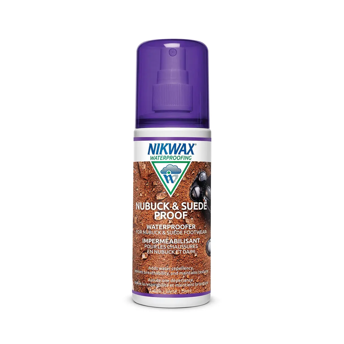 Nikwax Nubuck & Suede Proof Spray-On Waterproofing 125ml | Breathable Water Repellent for Nubuck & Suede Shoes - main product image