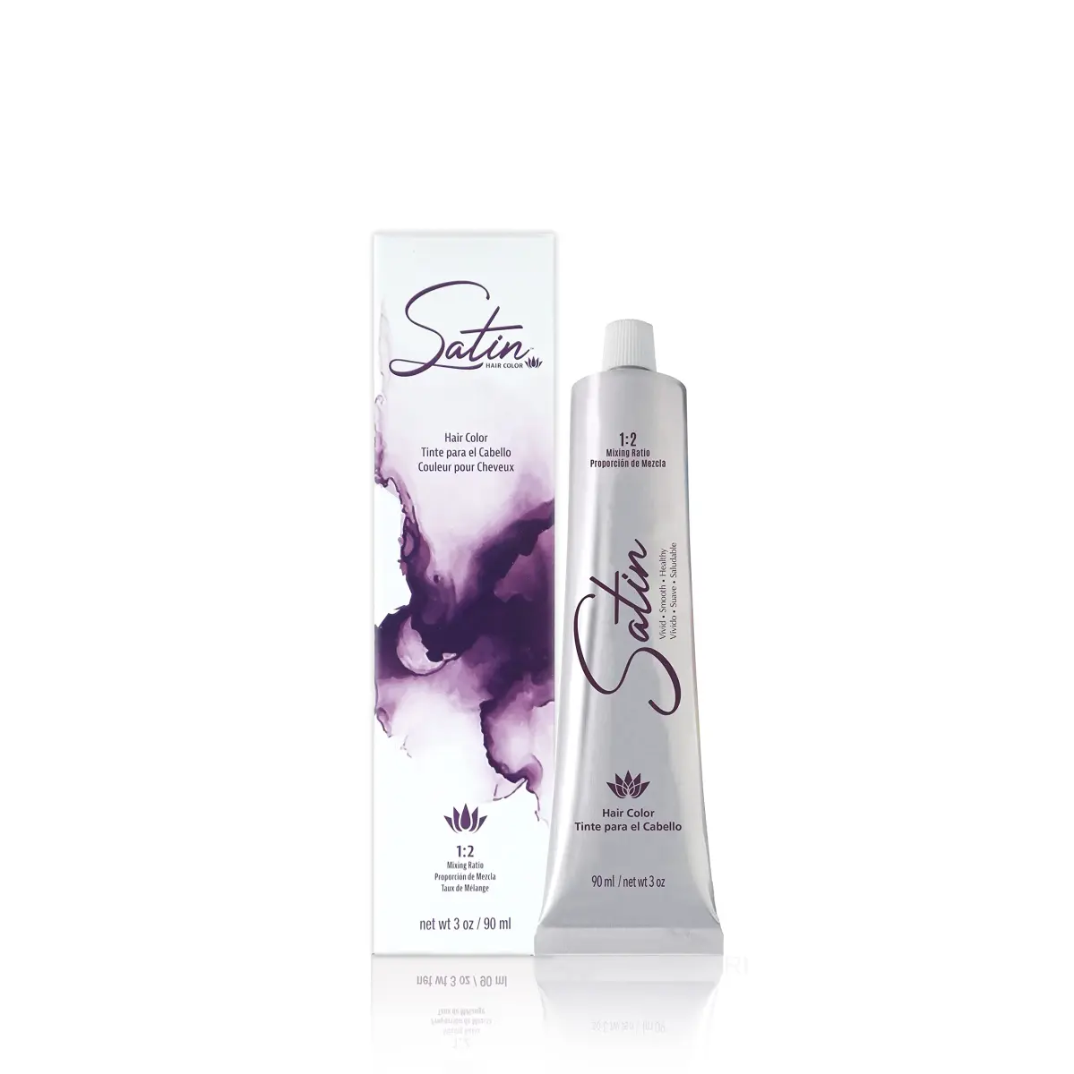 Satin Natural Series Hair Color Dark Brown 3N, 88.7ml (3.0 Fl Oz) | Permanent Grey Coverage - main product image