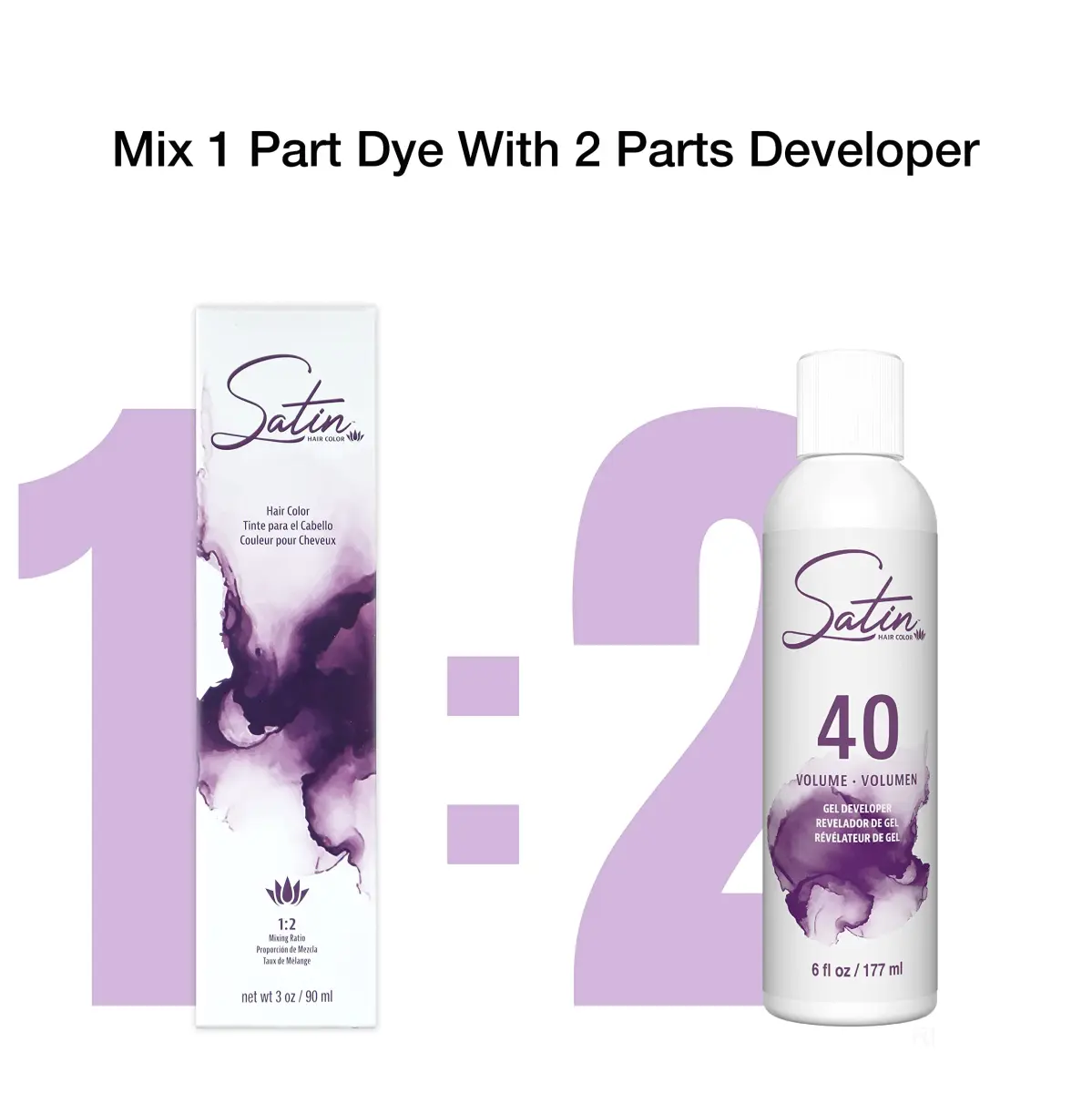 Satin Natural Series Hair Color Dark Brown 3N, 88.7ml (3.0 Fl Oz) | Permanent Grey Coverage - view 4