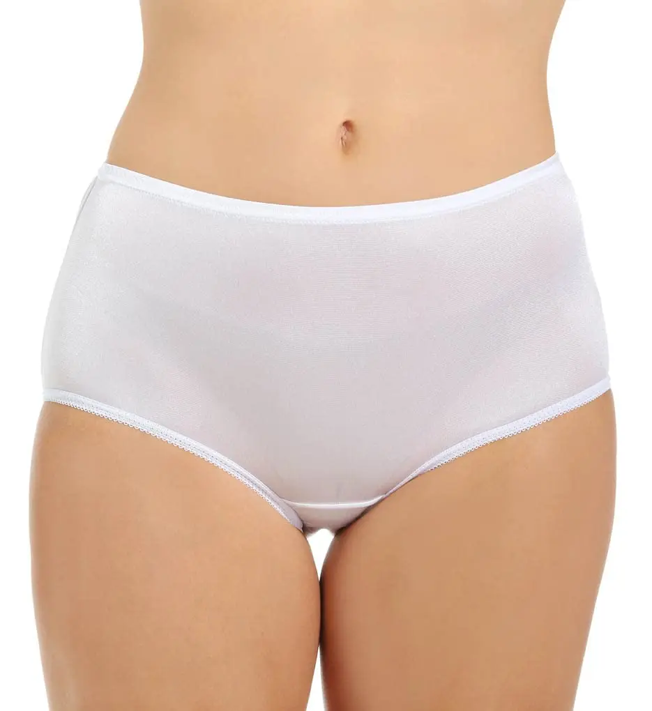 Teri Women's 331X Plus Full Cut Nylon Briefs | Full Coverage Panty - 4 Pack - view 3