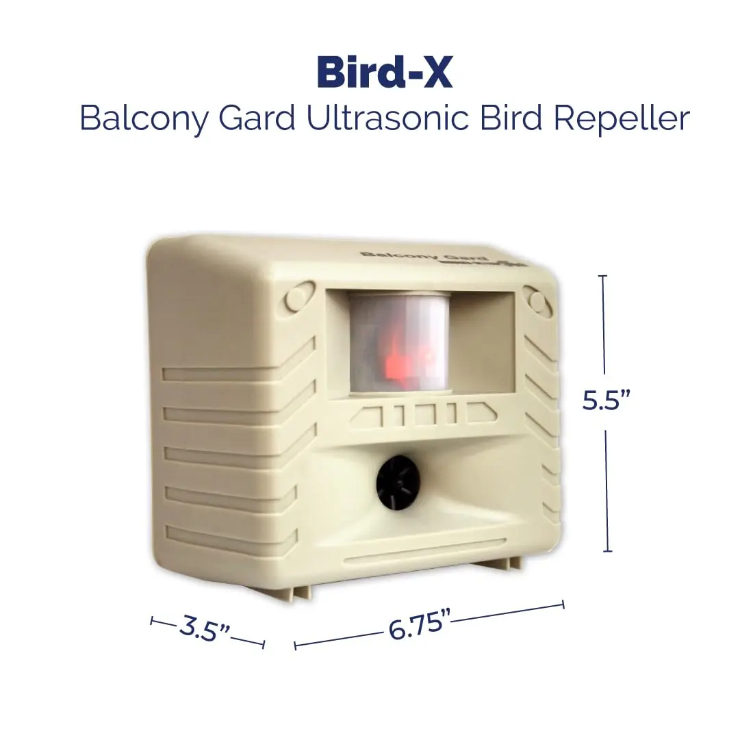 Bird-X Balcony Gard Ultrasonic Bird Chaser 900 Sq. Ft. | Humane Bird Control Device - view 2
