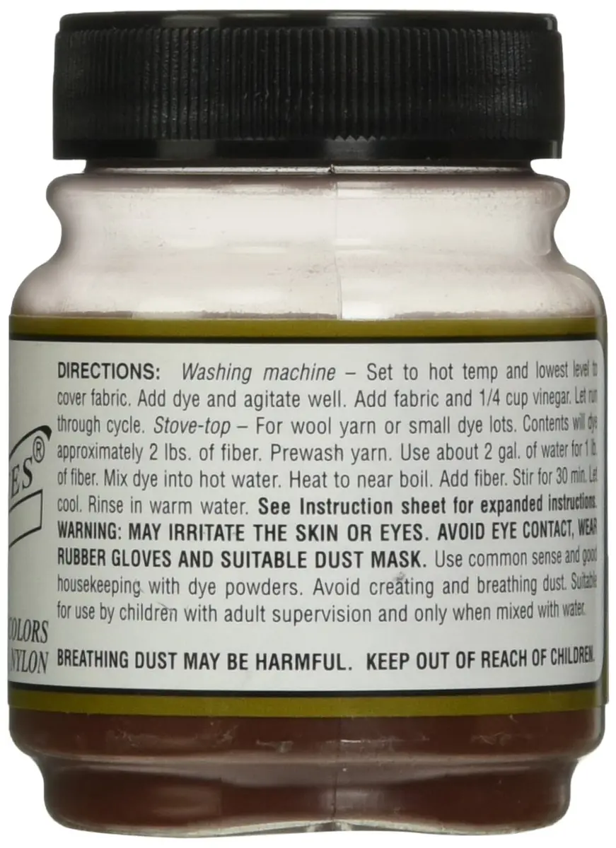 Jacquard Acid Dyes 0.5oz Olive | Vibrant, Colorfast, Hot Water Dye for Silk & Wool - view 2