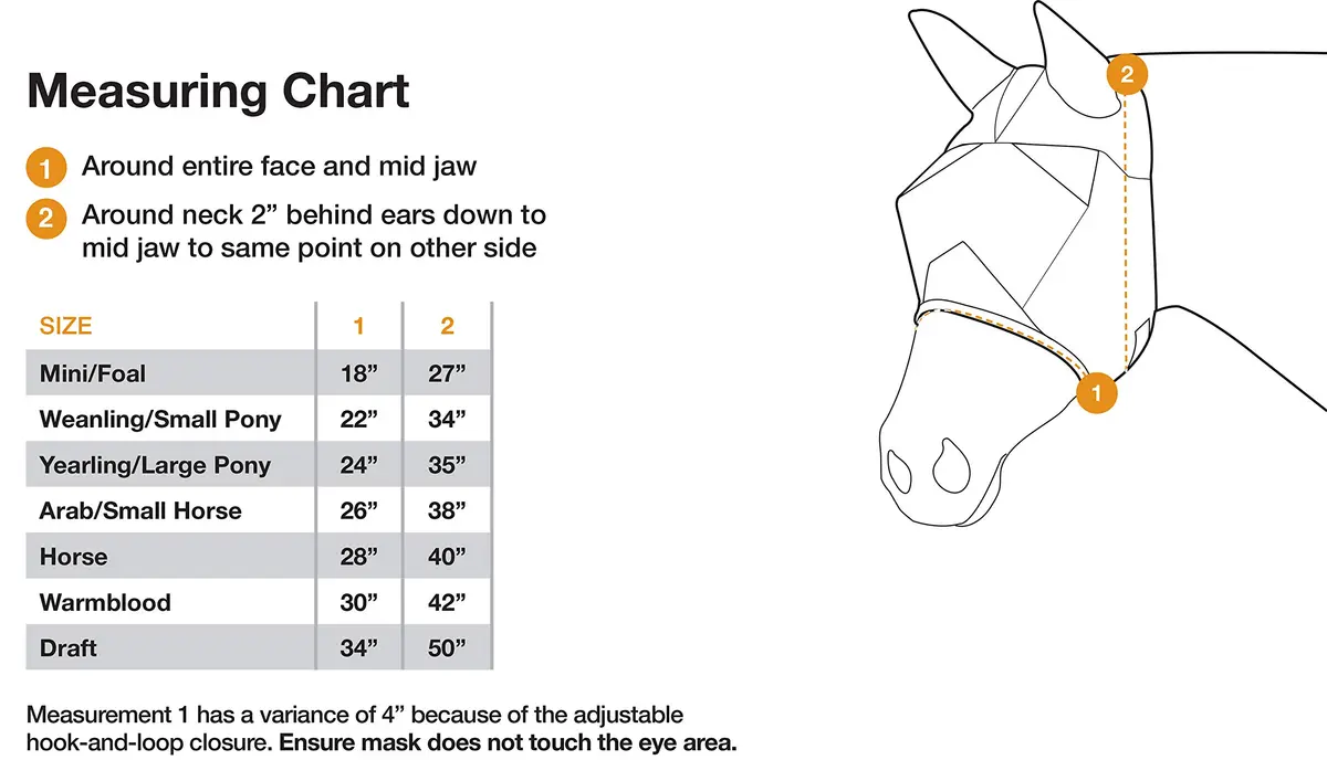 Cashel Crusader Standard Fly Mask No Ears or Nose | Breathable UV Protection for Horses - view 3