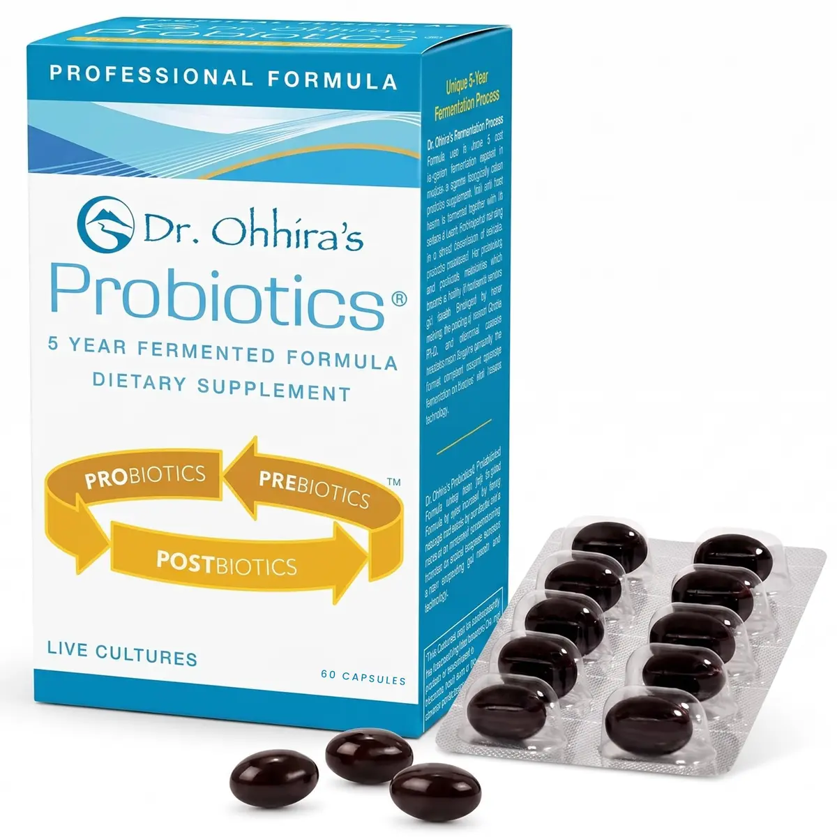 Essential Formulas Dr Ohhira's Probiotics 60 Capsules | Gut Health & Digestive Support - main product image