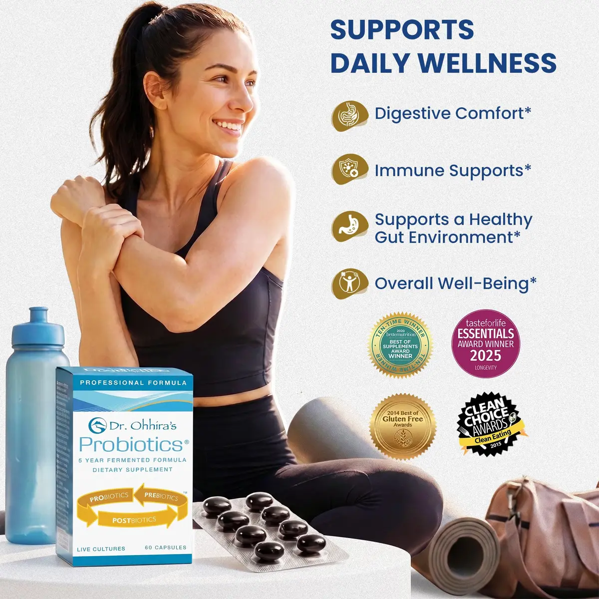 Essential Formulas Dr Ohhira's Probiotics 60 Capsules | Gut Health & Digestive Support - view 2
