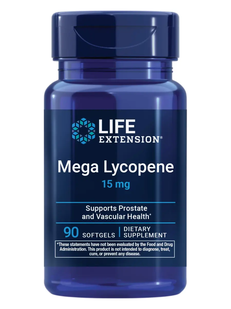 Life Extension Mega Lycopene Softgels 90 Count (40.8g) | Supports Prostate & Arterial Health - main product image