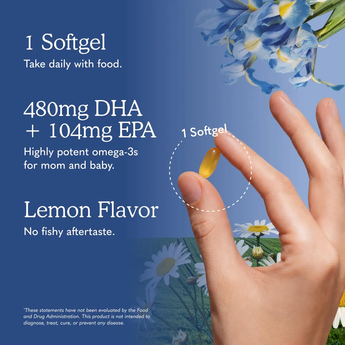 Garden of Life Prenatal DHA Omega 3 Fish Oil Supplement Lemon 60 Softgels | Supports Baby's Brain Development - view 6