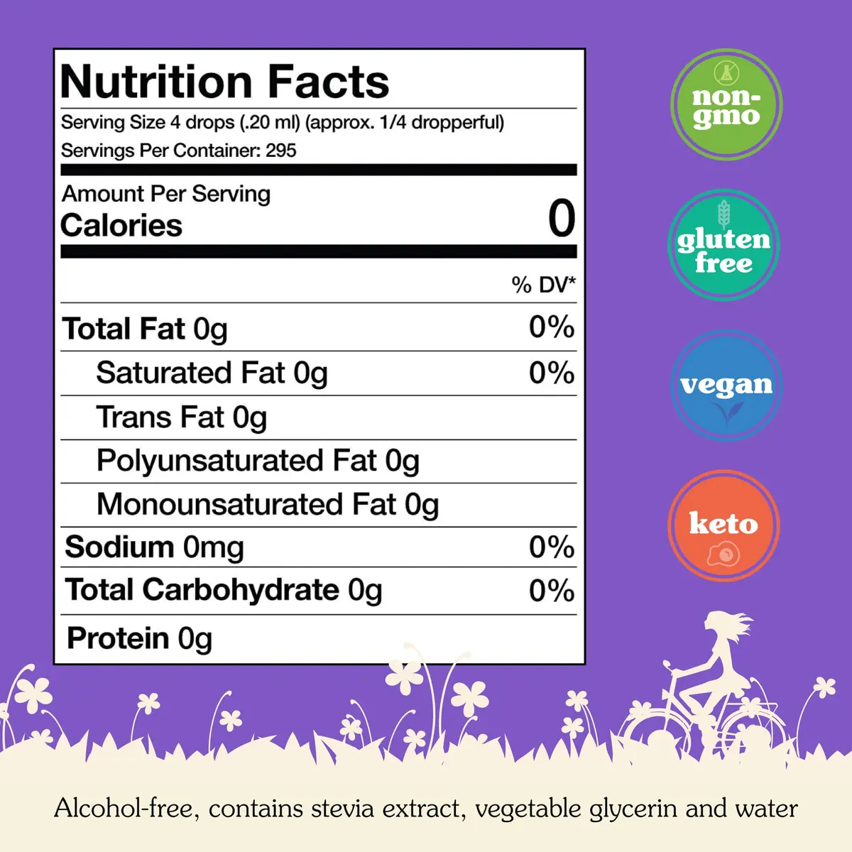 Nunaturals Liquid Stevia Sweetener, Unflavored Alcohol-Free, 2oz | Zero-Calorie Sugar Substitute for Healthy Diets - view 7
