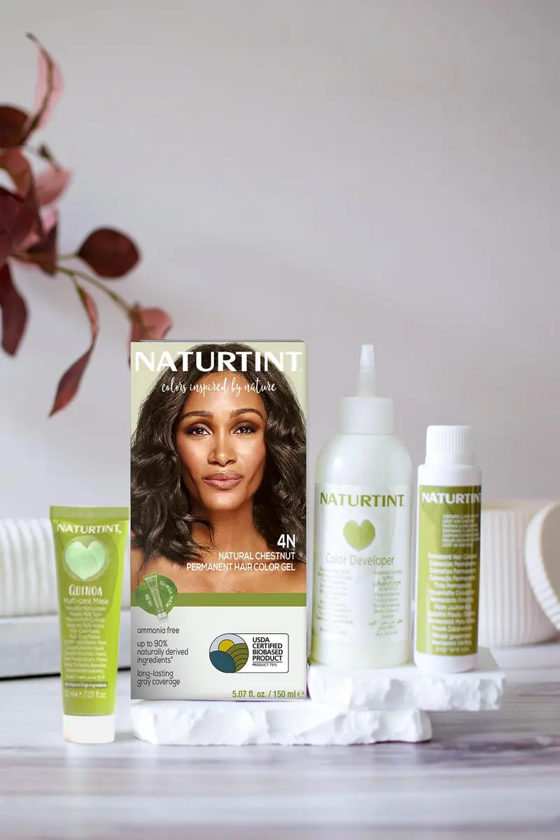 Naturtint 4N Natural Chestnut Permanent Hair Color 5.07 Fl Oz | Up to 100% Gray Coverage, Ammonia Free, Vegan, Long Lasting - view 2