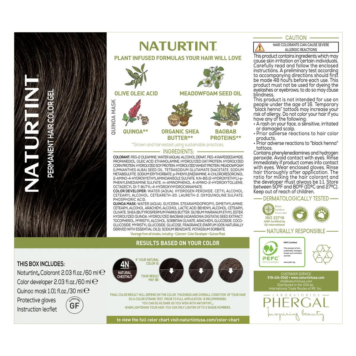Naturtint 4N Natural Chestnut Permanent Hair Color 5.07 Fl Oz | Up to 100% Gray Coverage, Ammonia Free, Vegan, Long Lasting - view 4