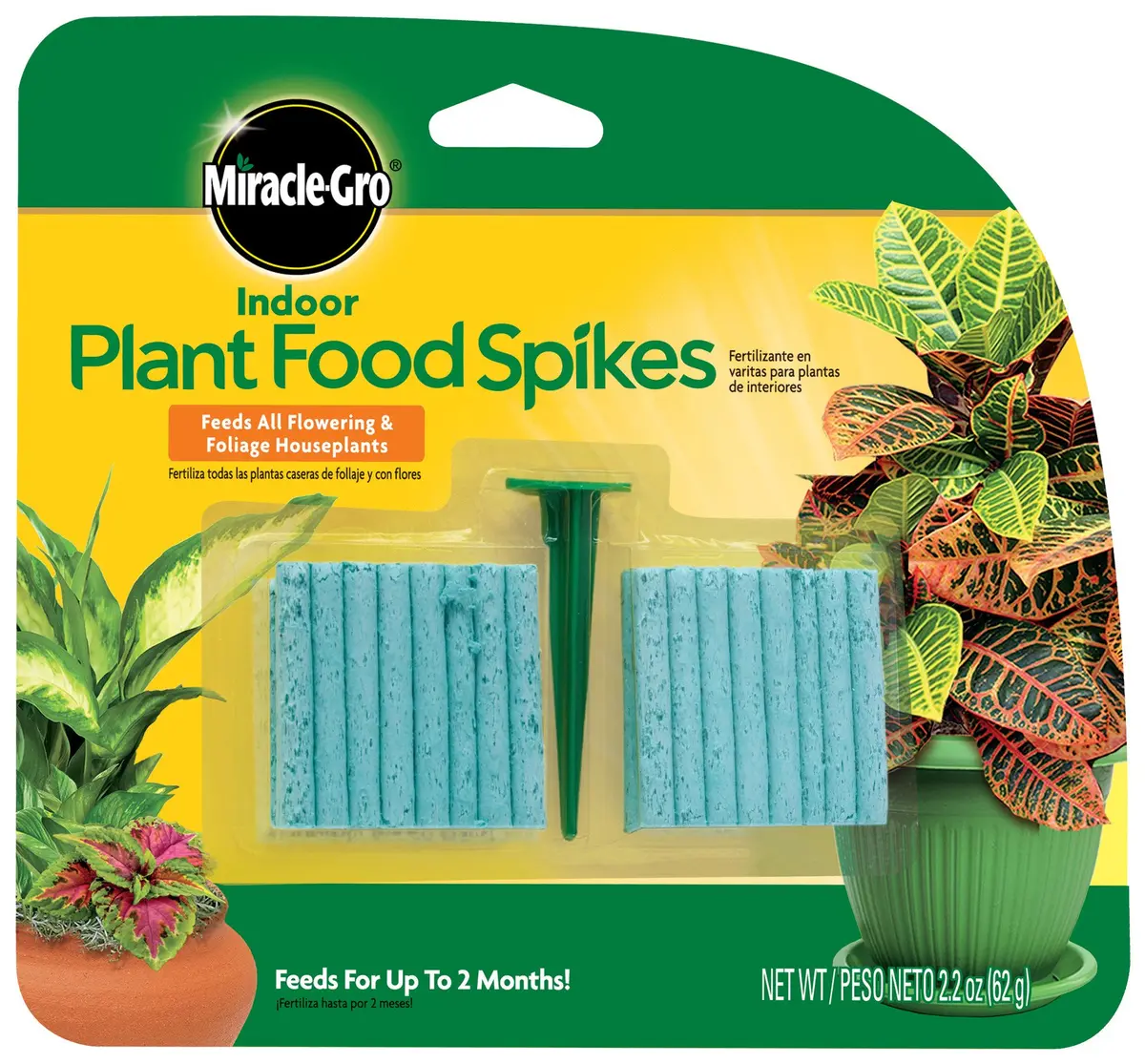 Miracle-Gro Indoor Plant Food Spikes 48 Spikes | Continuous Feeding for Houseplants - main product image
