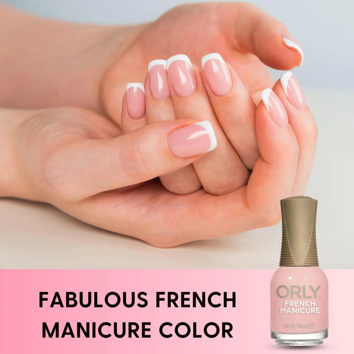 Orly French Manicure Nail Polish Sheer Rose Creme 17ml (0.6 Fl Oz) | UV Inhibitors Prevent Fading - view 2