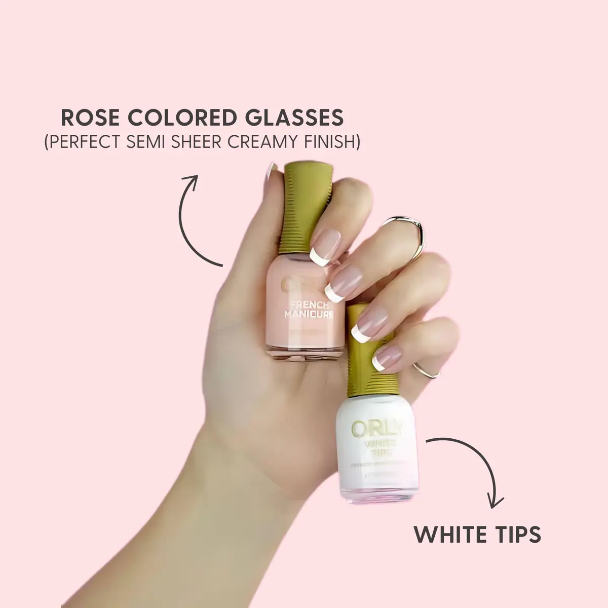 Orly French Manicure Nail Polish Sheer Rose Creme 17ml (0.6 Fl Oz) | UV Inhibitors Prevent Fading - view 3