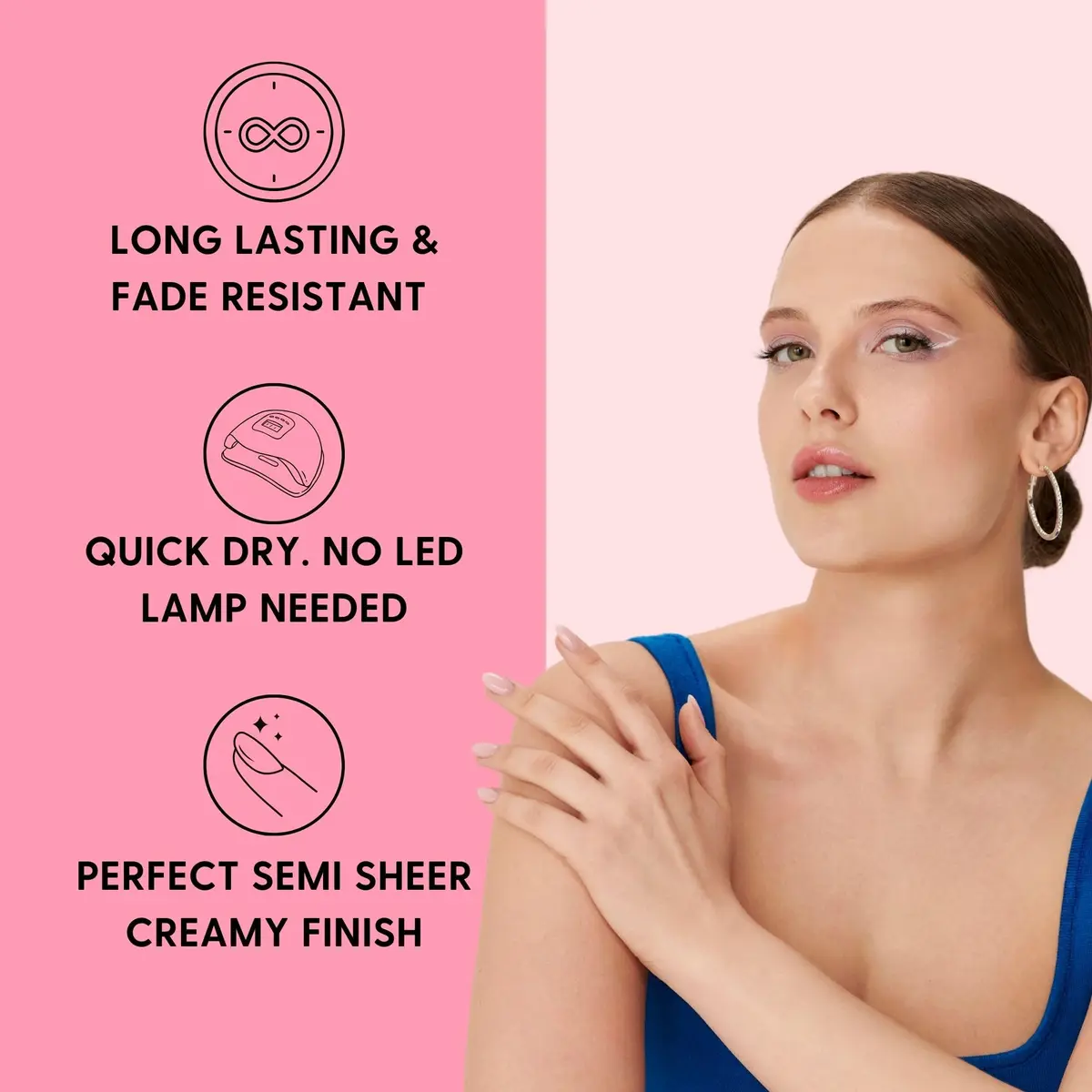 Orly French Manicure Nail Polish Sheer Rose Creme 17ml (0.6 Fl Oz) | UV Inhibitors Prevent Fading - view 4