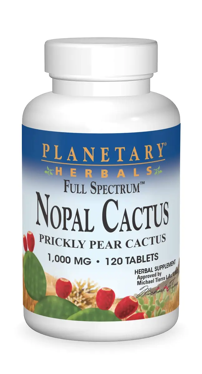 Planetary Herbals Full Spectrum Nopal Cactus 1000 mg | Supports Glucose & Electrolyte Balance - main product image