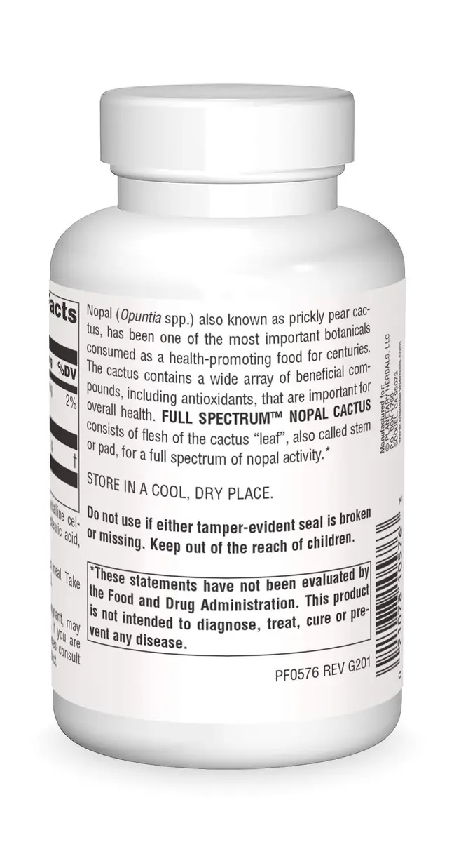 Planetary Herbals Full Spectrum Nopal Cactus 1000 mg | Supports Glucose & Electrolyte Balance - view 2