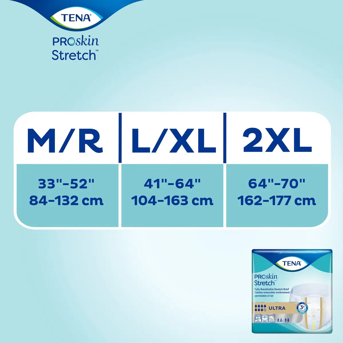 TENA Stretch Ultra Briefs Heavy Absorbency Large XL | Breathable, Secure Fit, 72 ct - view 5