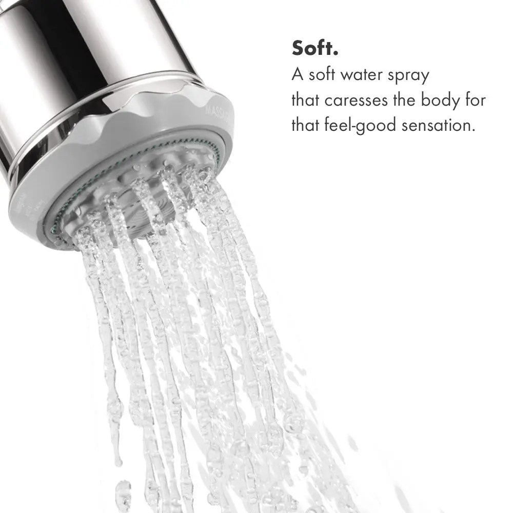 hansgrohe Clubmaster Shower Head Brushed Nickel 9.5cm (3.75") | 3 Spray Modes, 2.5 GPM Flow Rate - view 7