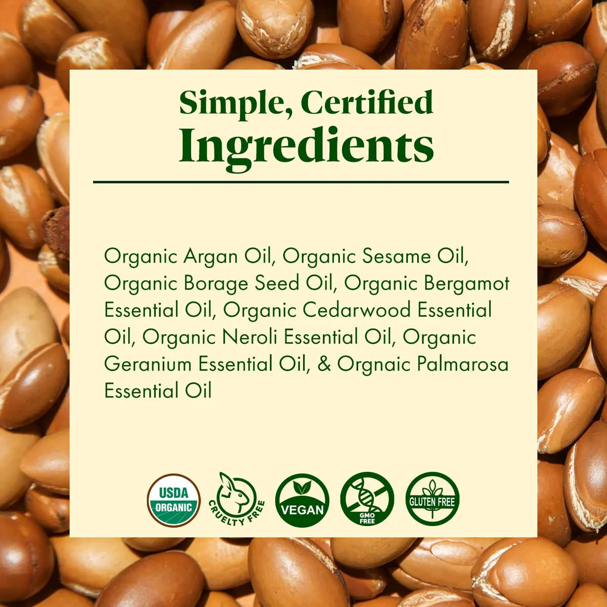 SanRe Organic Skinfood Argan Aura Serum 30ml | USDA Organic Anti-Aging & Clearing - view 4