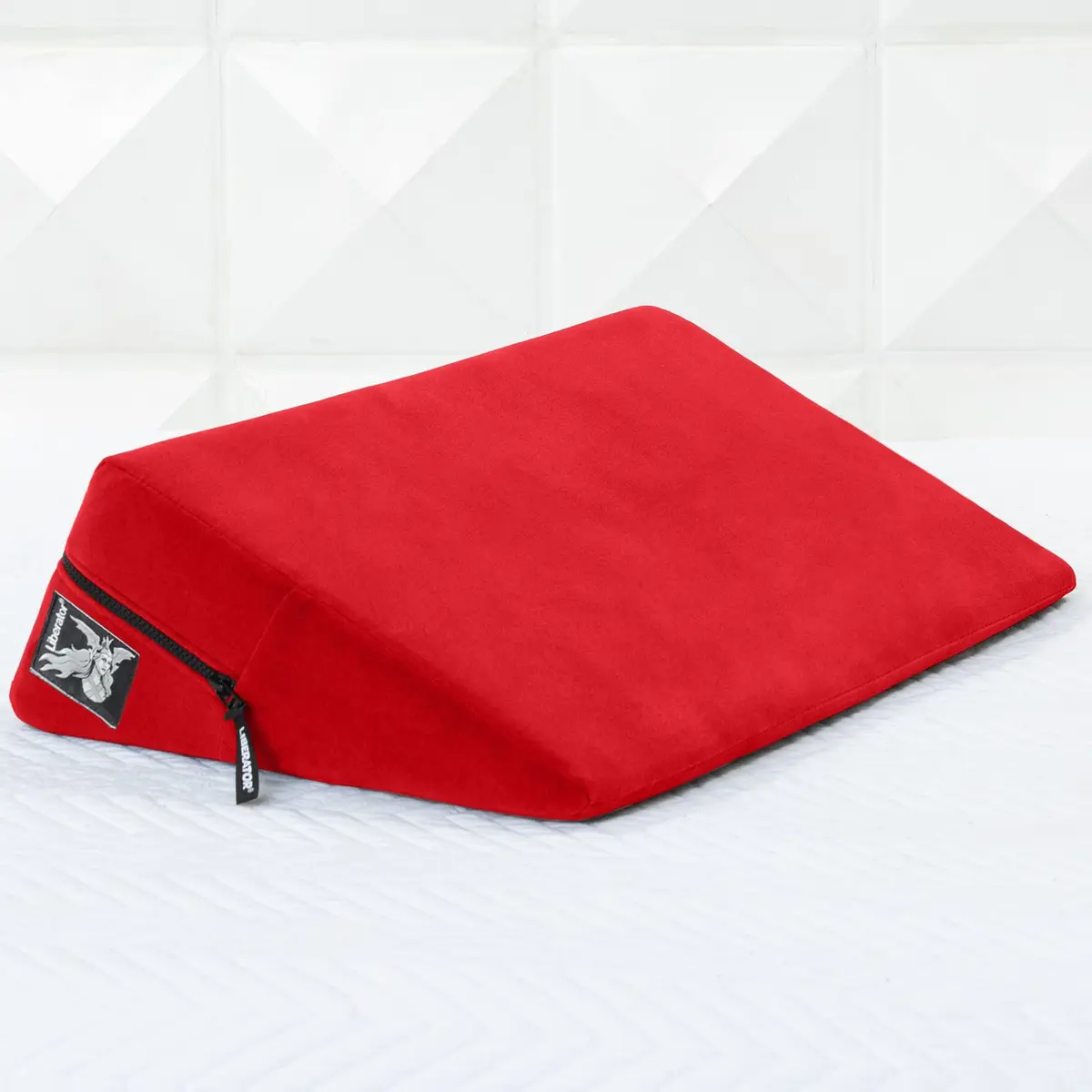 Liberator Wedge Intimate Sex Positioning Pillow, Red Microfiber, 24 inch | 27° angle for deeper penetration & G-spot - view 4
