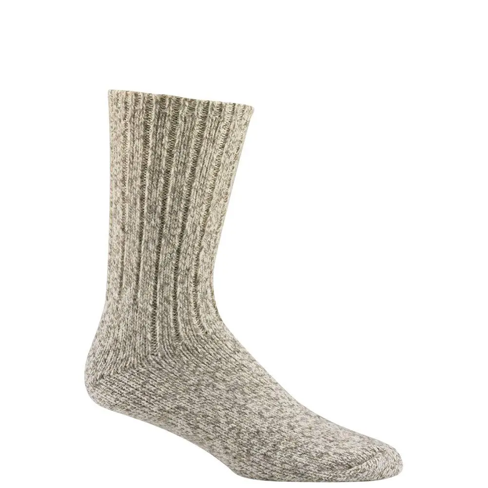 Wigwam Unisex El-Pine Heavy Wool Socks, Grey Twist, MD | Reinforced Heavyweight Crew Socks for Cold - main product image