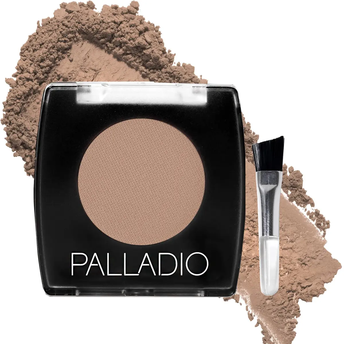 Palladio Brow Powder for Eyebrows | Soft & Natural with Jojoba & Shea, Compact Size for Travel, Includes Brush - main product image