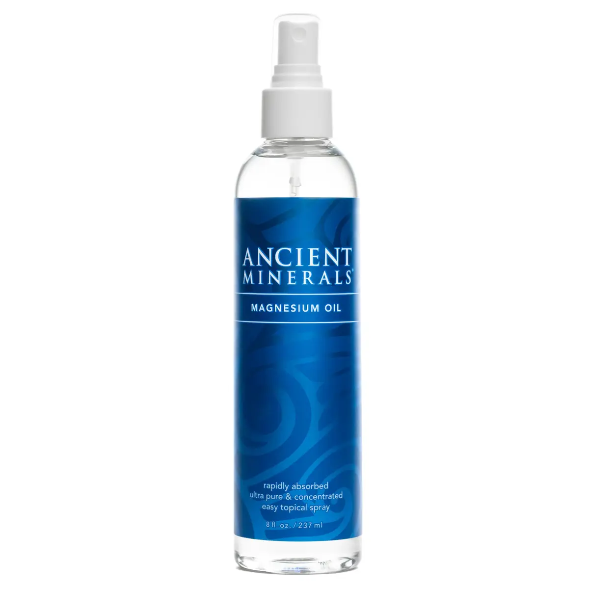 Ancient Minerals Magnesium Oil Spray, Zechstein Chloride, 8oz | Pure Transdermal Magnesium for Skin & Muscle Support - main product image