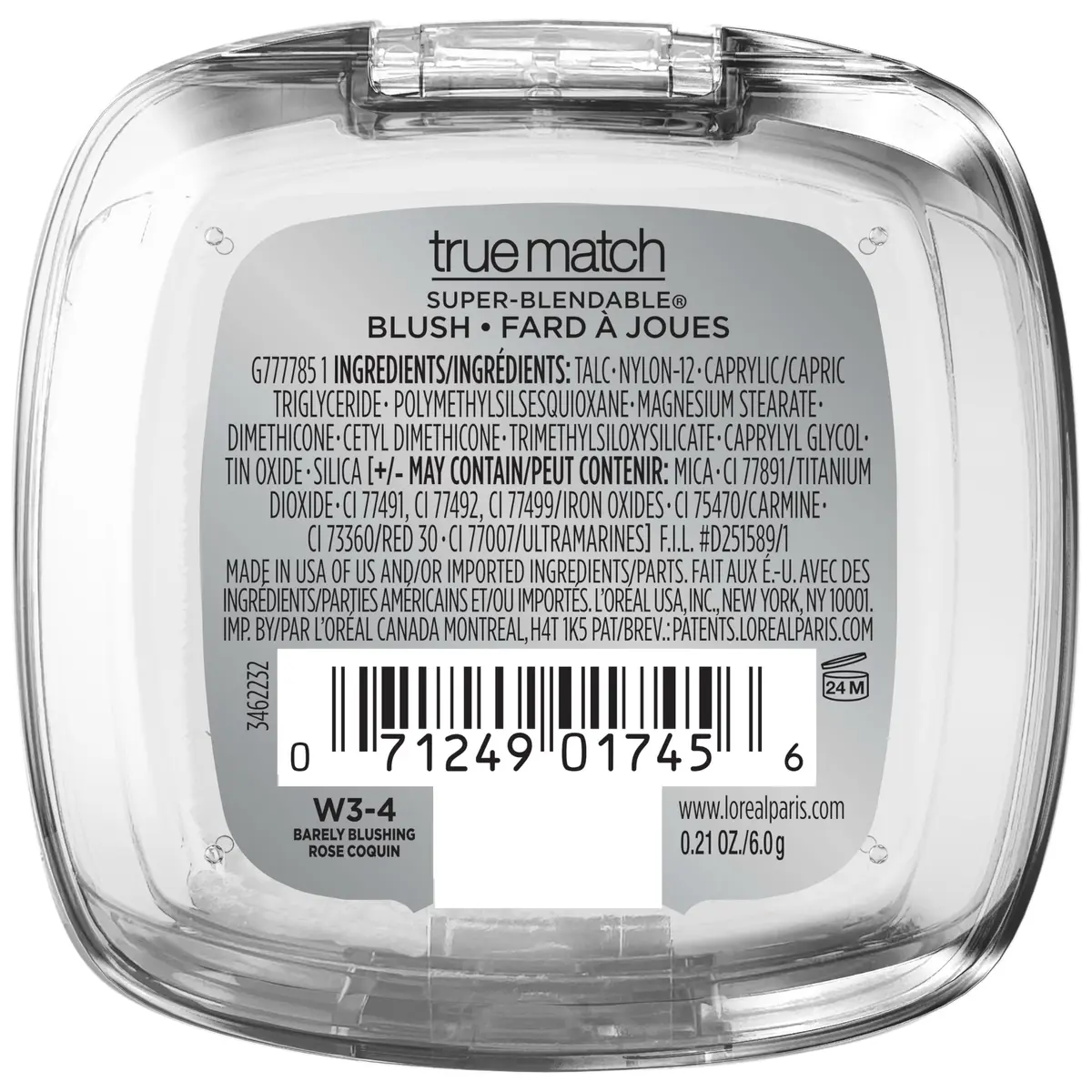 L'Oreal Paris True Match Super-Blendable Powder Blush, Barely Blushing, 6g (0.21 Oz) | Natural Radiant Finish - view 7