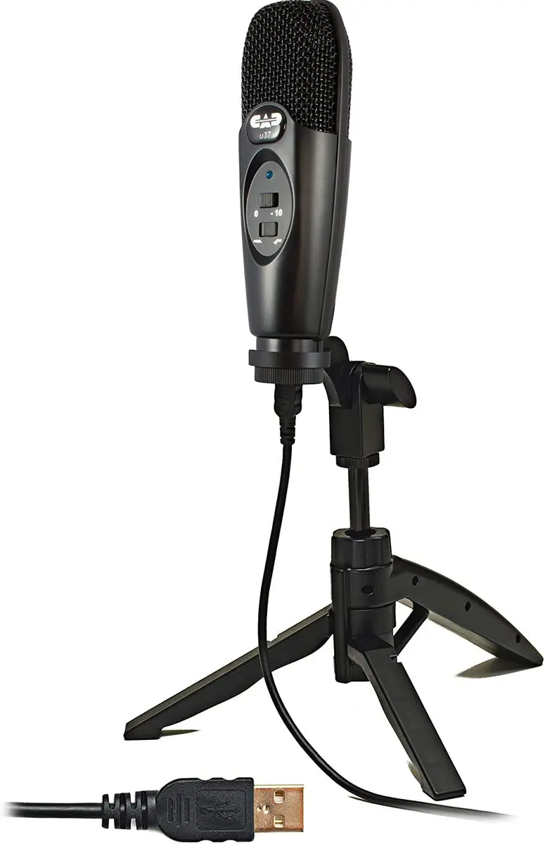 CAD Audio U37 USB Studio Condenser Microphone | Cardioid, 4 x 12 x 9 inches, Metal, USB, 10dB Overload Protection - main product image
