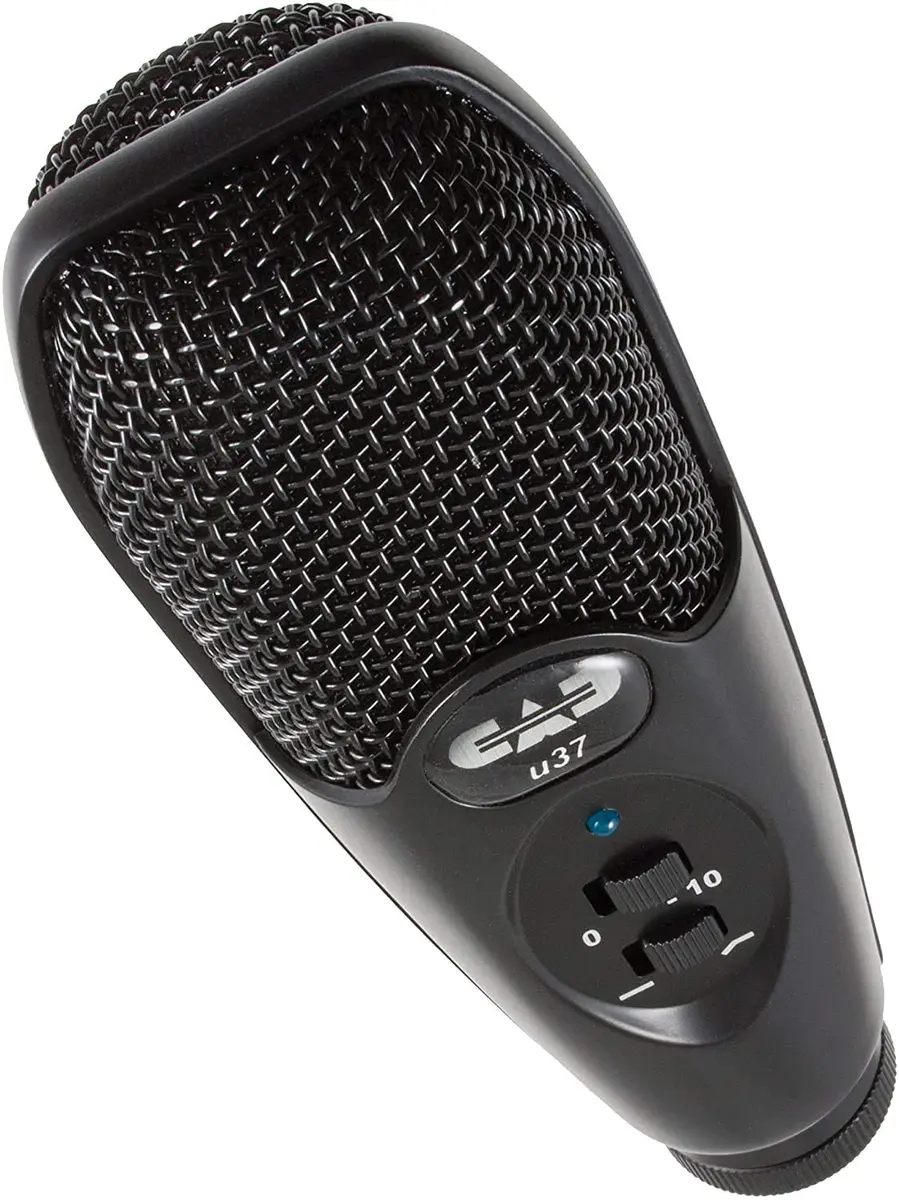 CAD Audio U37 USB Studio Condenser Microphone | Cardioid, 4 x 12 x 9 inches, Metal, USB, 10dB Overload Protection - view 4