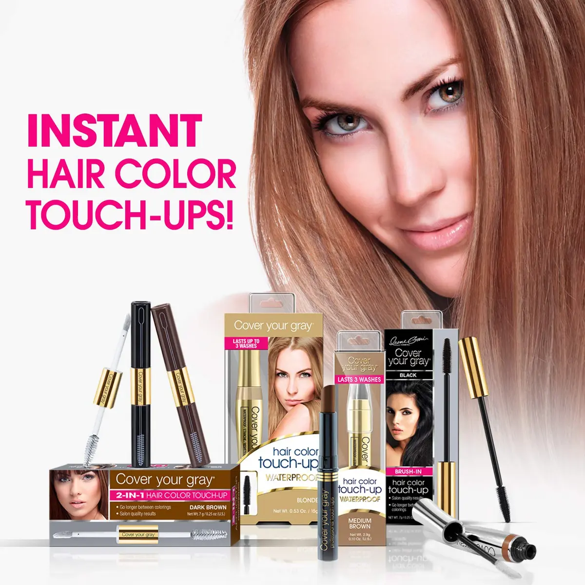 Cover Your Gray Hair Color Touch Up Stick - Black | Covers Gray Hair Instantly - view 5