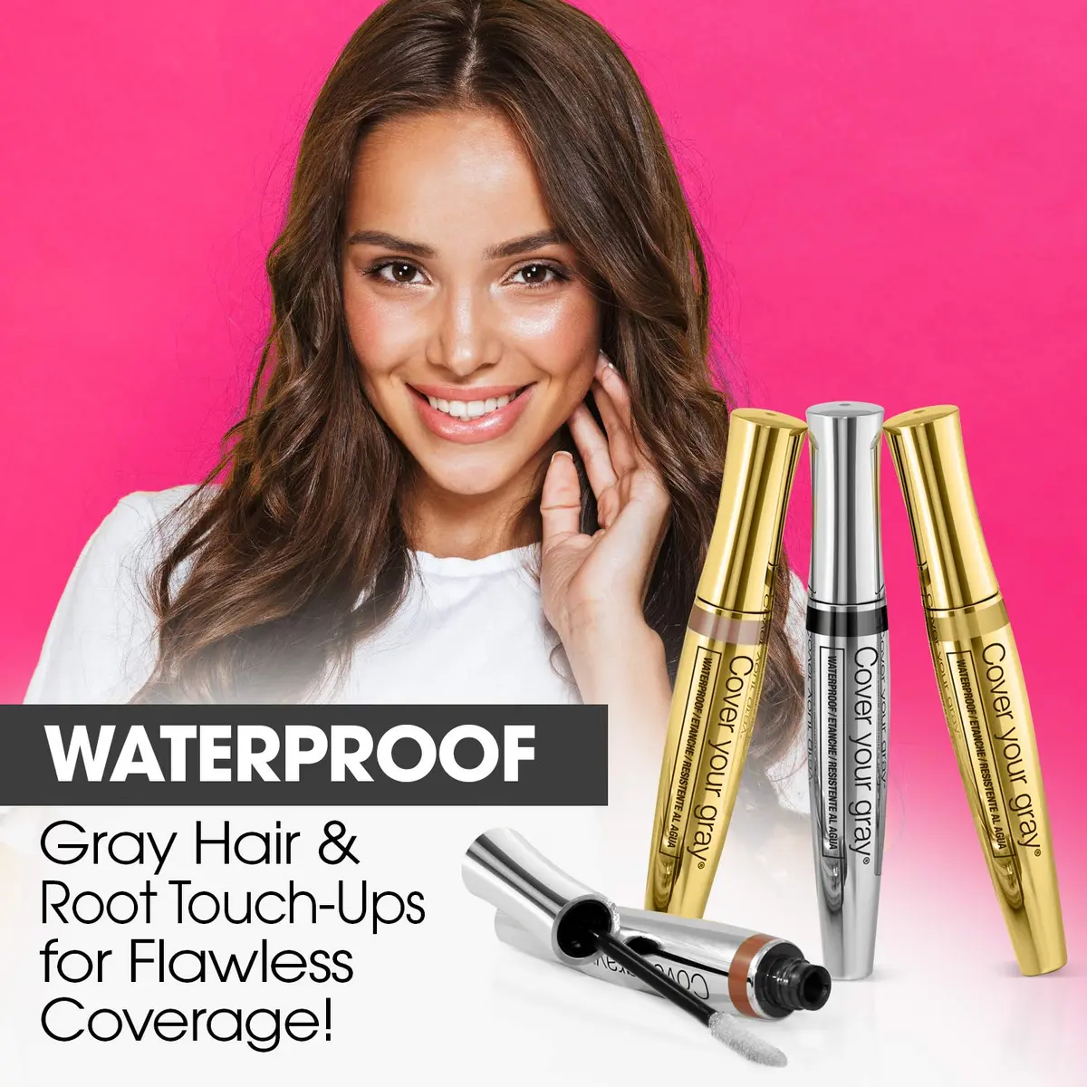 Cover Your Gray Hair Color Touch Up Stick - Black | Covers Gray Hair Instantly - view 6