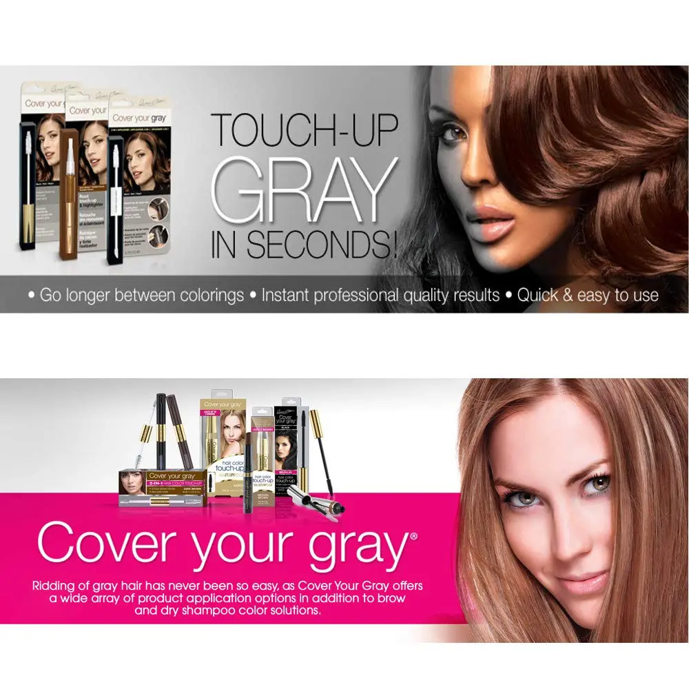 Cover Your Gray Hair Color Touch Up Stick - Black | Covers Gray Hair Instantly - view 4