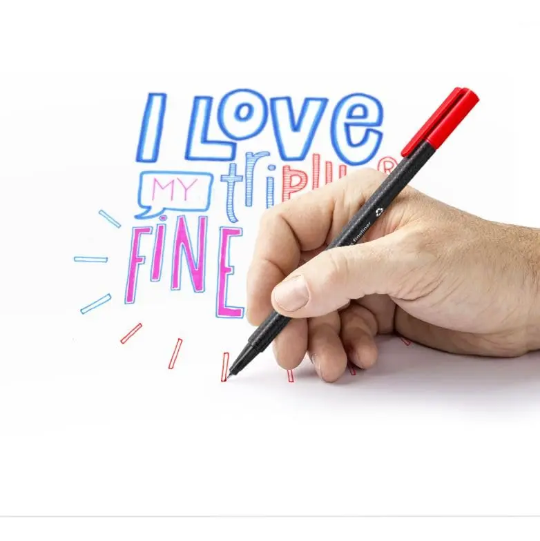 STAEDTLER Triplus Fineliner 0.3mm Pens 12 Color Set | Triangular Ergonomic Design, Water-Based Ink, Assorted Colors - view 7