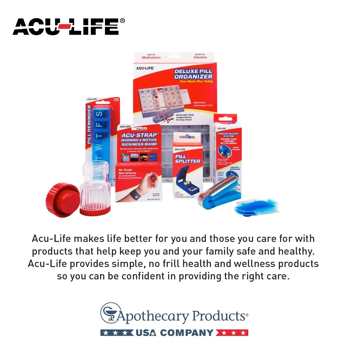 Acu-Life Pop-Out Daily 7-Day Pill Organizer | 17.3cm (6.75 in) x 26.4cm (9.75 in) x 4.5cm (1 in) - view 4