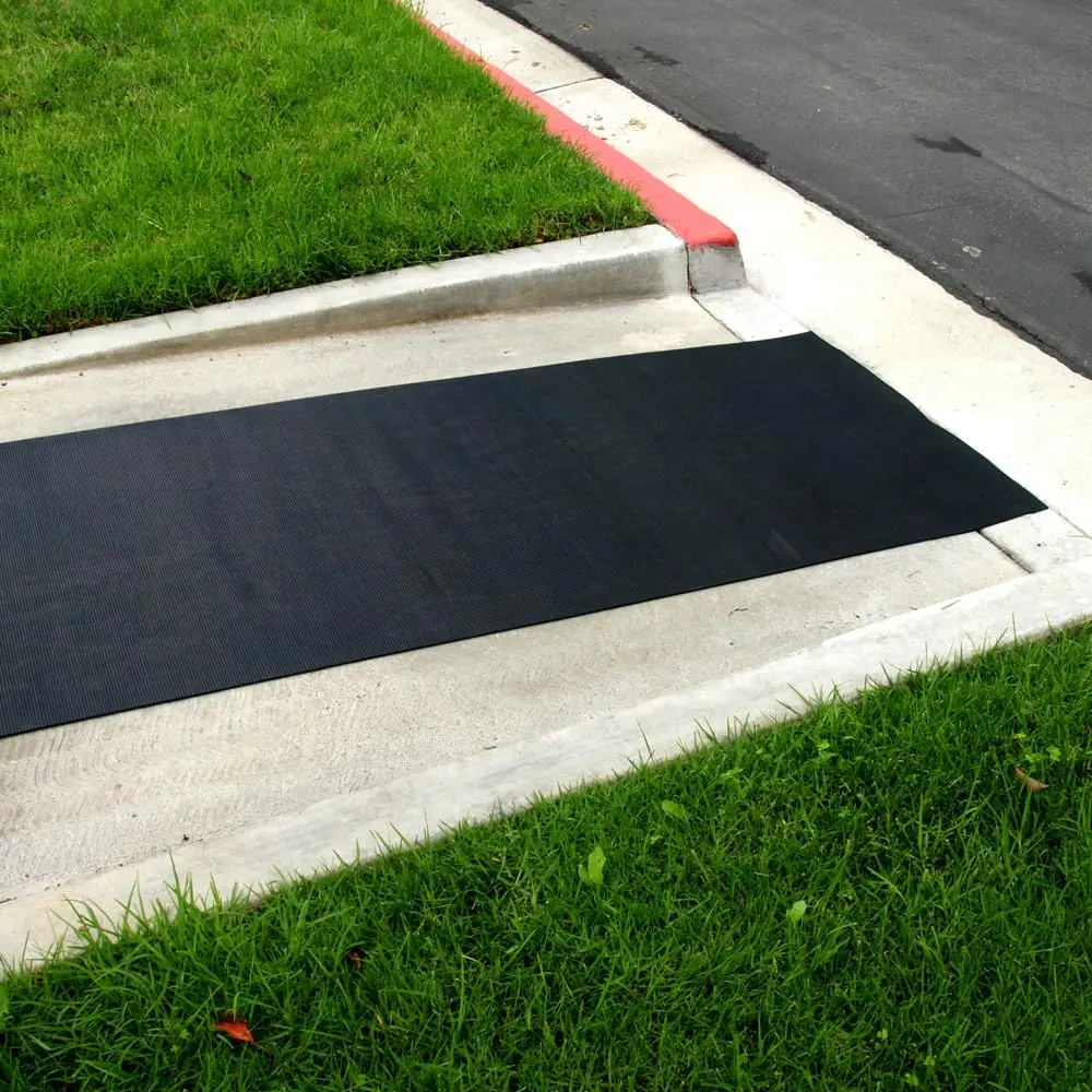Rubber-Cal Ramp Cleat Non-Slip Rubber Mats 3 ft x 10 ft | Heavy-Duty, Water-Resistant, Ideal for Inclines - view 8