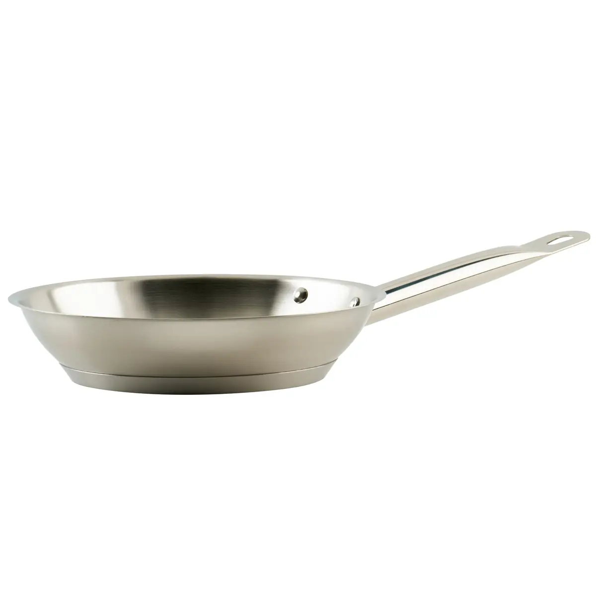 Winware 8" Stainless Steel Commercial-Grade Fry Pan | Even Heat Distribution & Induction Compatible - main product image