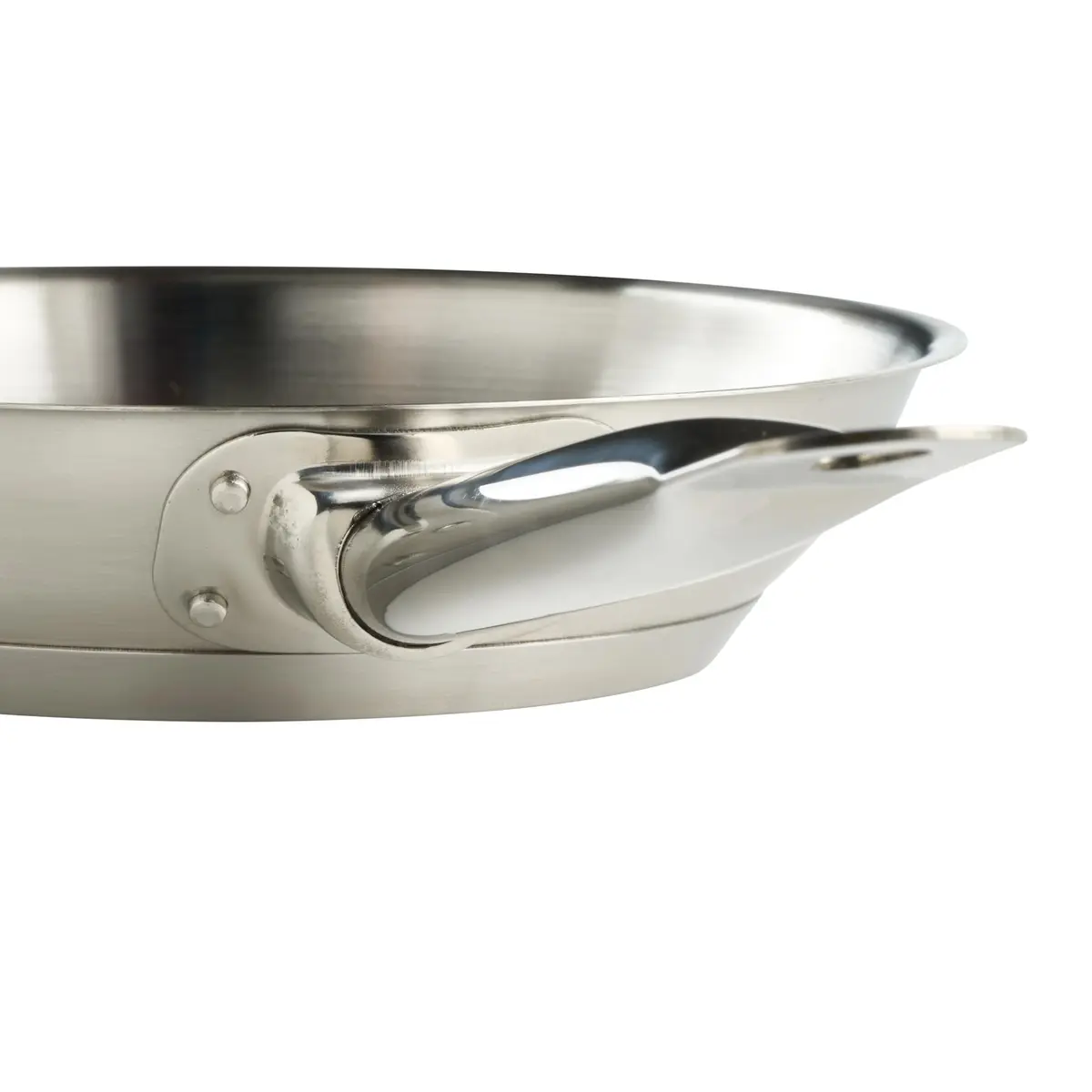 Winware 8" Stainless Steel Commercial-Grade Fry Pan | Even Heat Distribution & Induction Compatible - view 4