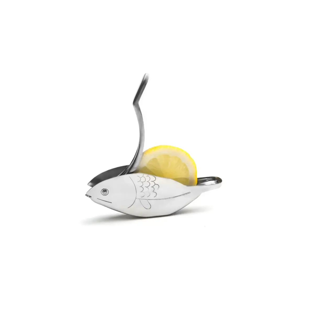 Fox Run Fish Shaped Lemon Squeezer 3.1 cm (1.25 in) | Stainless Steel, Pit-Free Citrus Juice - main product image