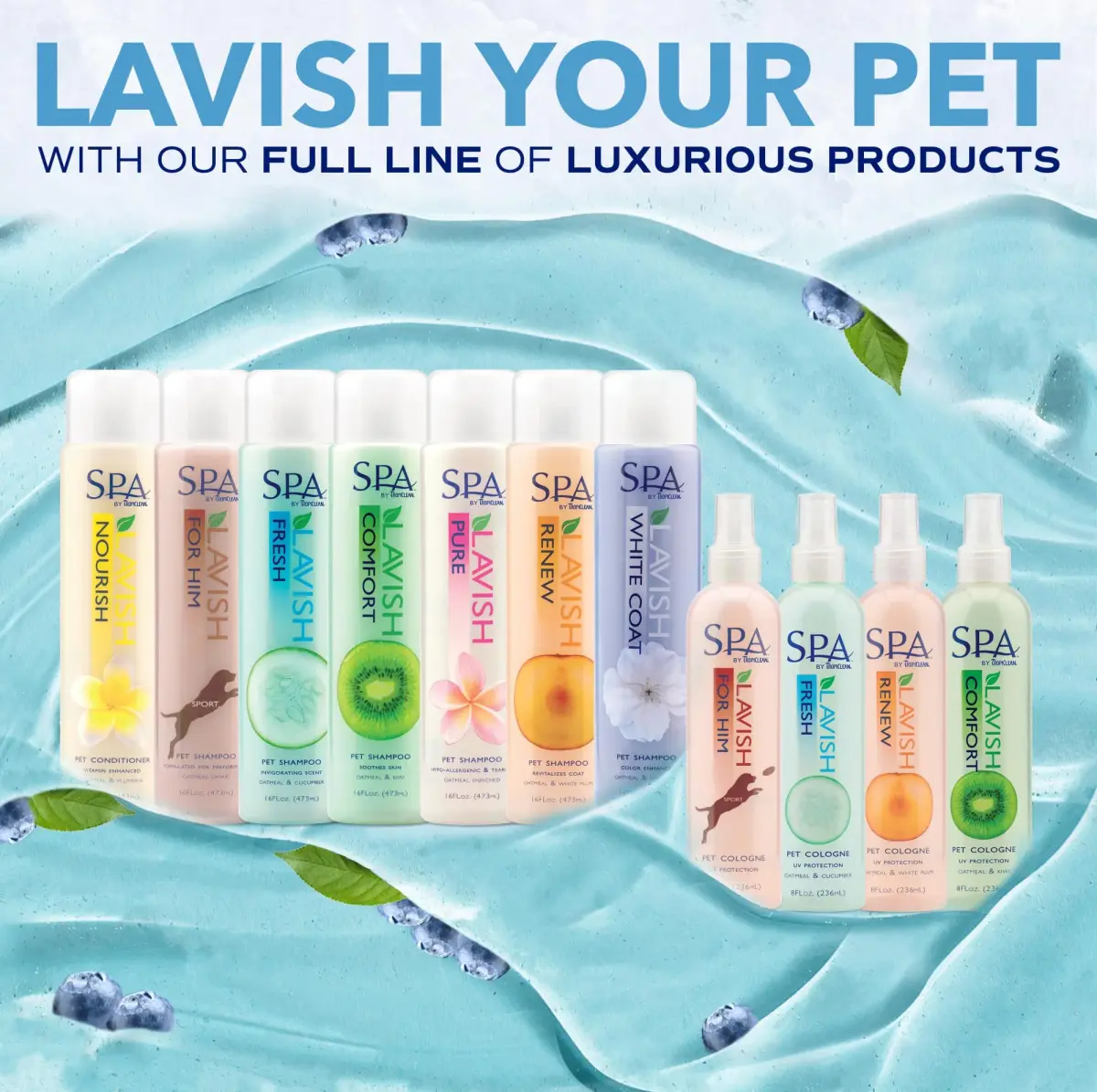 TropiClean SPA Blueberry Facial Shampoo Tear Stain Remover 237ml (8oz) | Gentle & Effective for Dogs - view 7