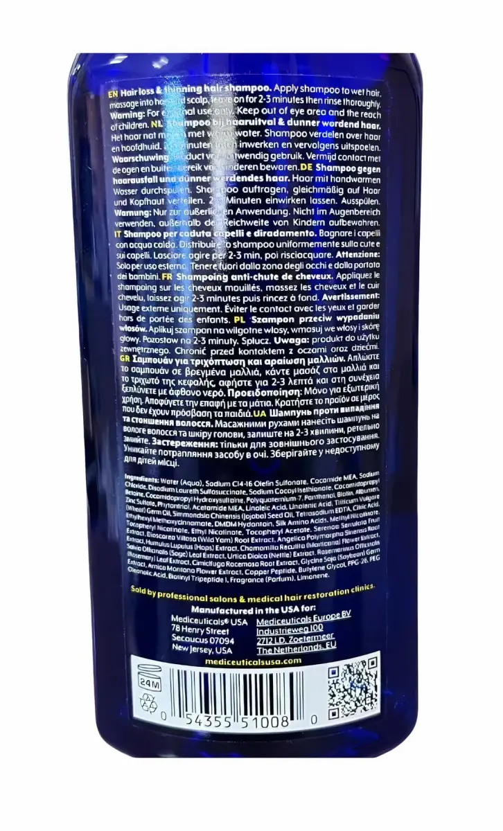 Mediceuticals Bioclenz Shampoo 250ml (8.45 Fl Oz) | Anti-Hair Loss Formula for Men & Women - view 8