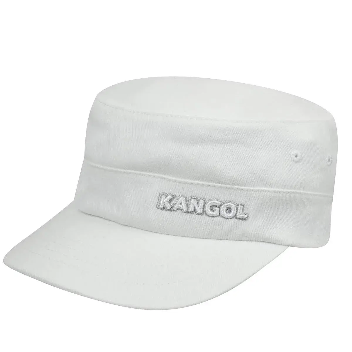 Kangol Cotton Twill Army Cap, Small/Medium, White | Military Style Fashion Hat - main product image