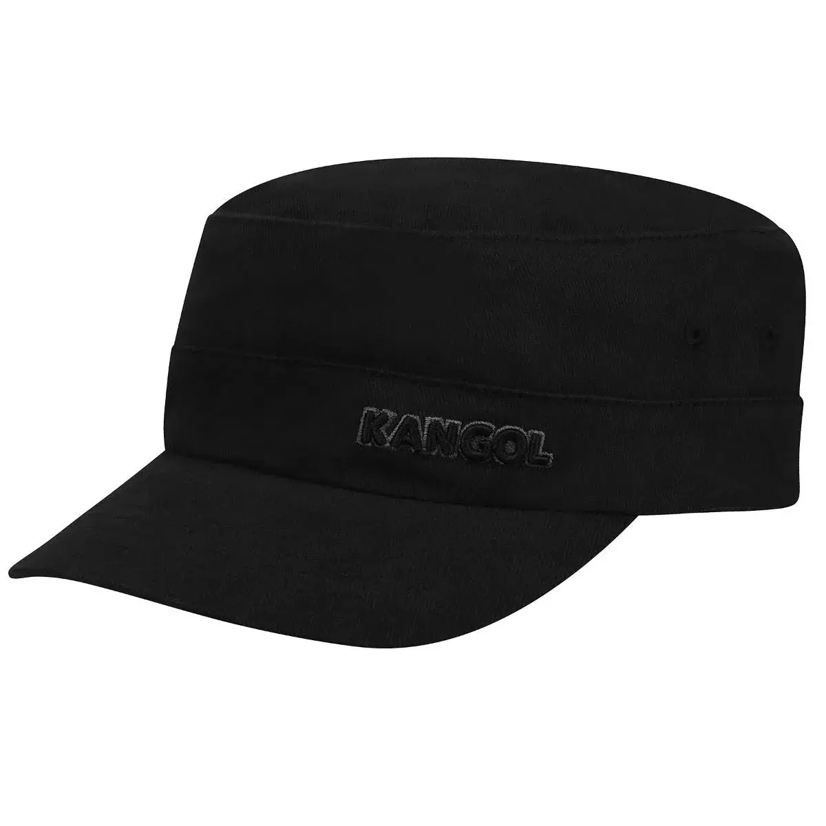 Kangol Cotton Twill Army Cap Black Large/X-Large | Military Style Hat for Men & Women - main product image