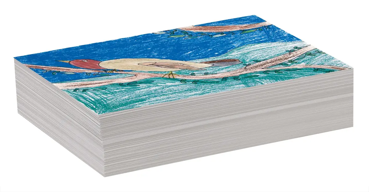 Pacon Standard Weight Drawing Paper, White, 9" x 12" | Ideal for Beginners & Artists - view 2