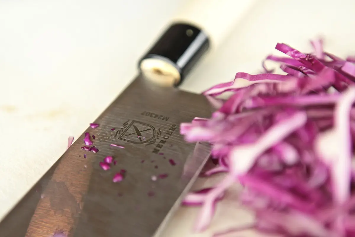 Mercer Culinary Nakiri Vegetable Knife 4" | Japanese Craftsmanship for Precise Vegetable Slicing - view 2