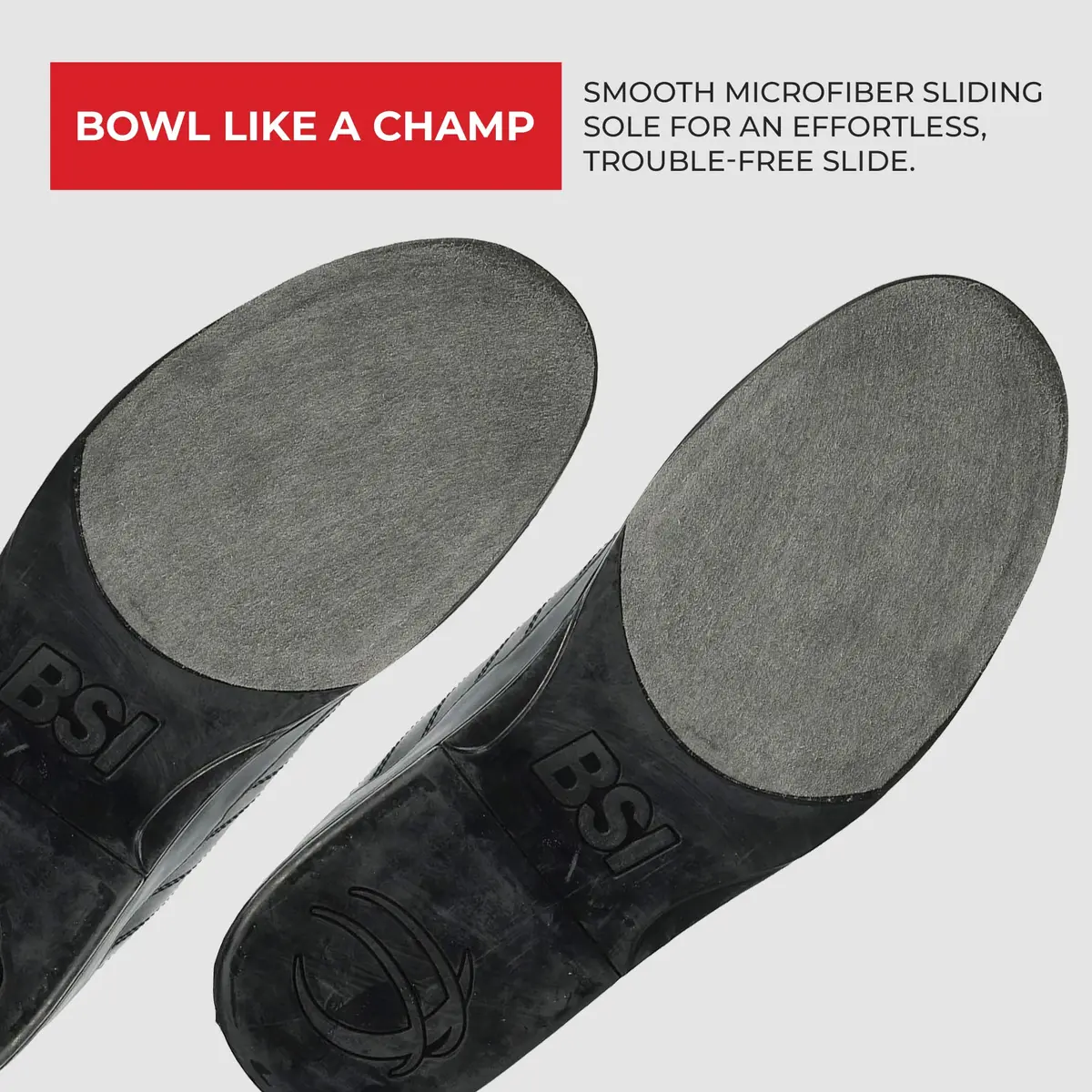 BSI Men’s 521 Sport Basic Shoe - Lightweight Leather Bowling Shoes with Cushioned Support for Men, Black, 8.0 - view 5