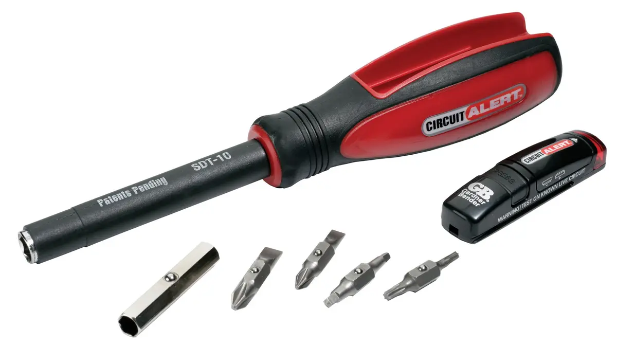 Gardner Bender SDT-10 Circuit Alert Voltage Sensing Screwdriver, 10-In-1 | Insulated Comfort Grip Handle - main product image