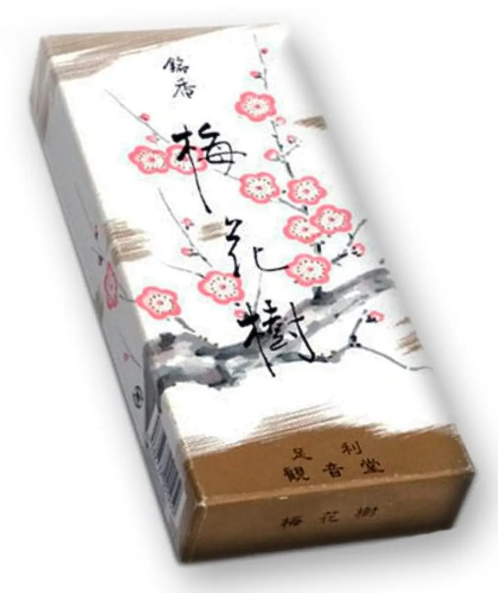 Shoyeido Plum Blossoms Incense, 150 Sticks (5.25") | Natural Sandalwood & Spice Aroma for Meditation - main product image